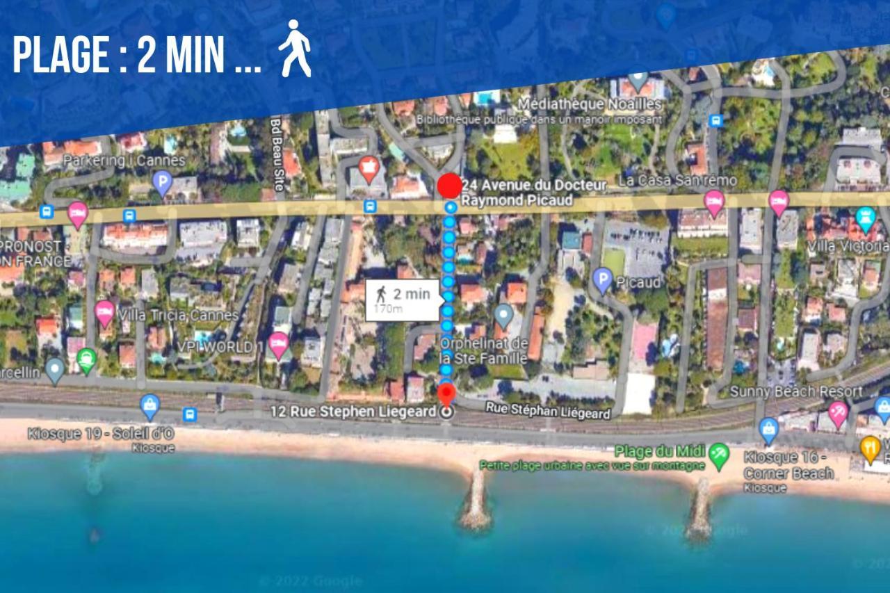 Le Joy - Terrasse - Parking - Verriere Cote D'Azur คานส์ ภายนอก รูปภาพ
